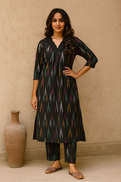Black Kurta Set