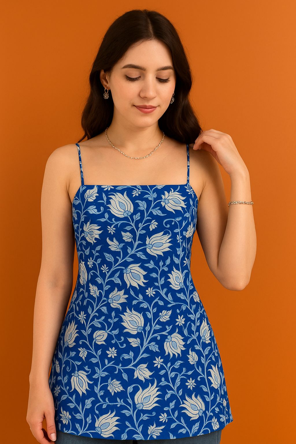 Electric blue kurti