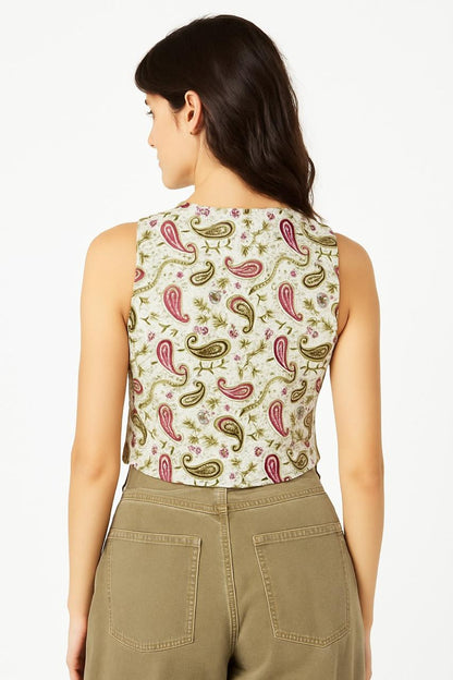 Paisely Charm Waist Coat